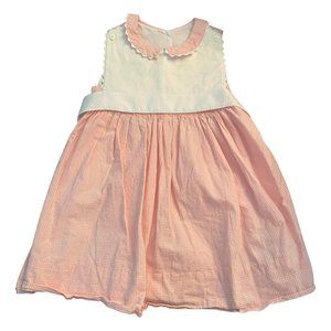 Pink and White Seersucker Dress